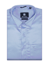 Mens Satin Slim Fit Sky Blue Colour Shirt Satin Touch