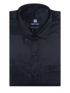Mens Satin Slim Fit Black Colour Shirt Satin Touch