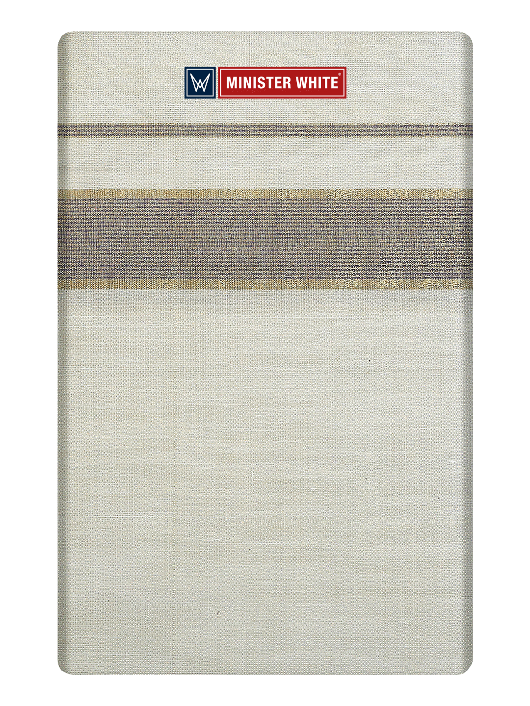 Cream Hero Tissue Stripes Fancy Dhoti_Cream by Minister White