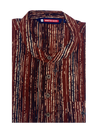 Mens Cotton Maroon Colour Full Sleeves Short Kurta