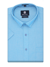 Mens Cotton Regular Fit Sky Blue Colour Shirt Oxford