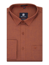 Mens Cotton Regular Fit Rust Colour Shirt Oxford