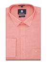 Mens Cotton Regular Fit Peach Colour Shirt Oxford