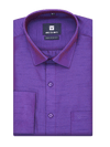 Mens Dupion Satin Regular Fit Dark Violet Colour Shirt