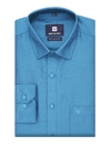 Mens Dupion Satin Regular Fit Blue Colour Shirt