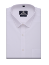 Mens Cotton Regular Fit White Shirt Cool White