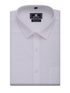 Mens Cotton Regular Fit White Shirt Mono Slub