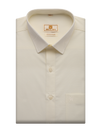Mens Cotton Regular Fit Cream Colour Shirt  Muhurtham