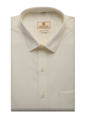 Mens Cotton Regular Fit Cream Colour Shirt Mangalyam