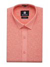 Mens Cotton Coral Colour Regular Fit Shirt Diamond