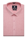 Mens Cotton Pink Colour Regular Fit Shirt Diamond