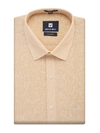 Mens Cotton Sand Colour Regular Fit Shirt Diamond