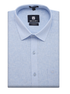 Mens Cotton Blue Colour Regular Fit Shirt Diamond