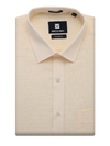 Mens Cotton Cream Colour Regular Fit Shirt Diamond