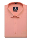 Mens Cotton Regular Fit Peach Colour Shirt Divine Touch