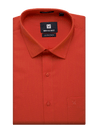 Mens Cotton Regular Fit Brick Colour Shirt Divine Touch