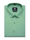 Mens Cotton Regular Fit Light Green Colour Shirt Divine Touch