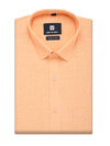 Mens Cotton Regular Fit Peach Colour Shirt Urban Light