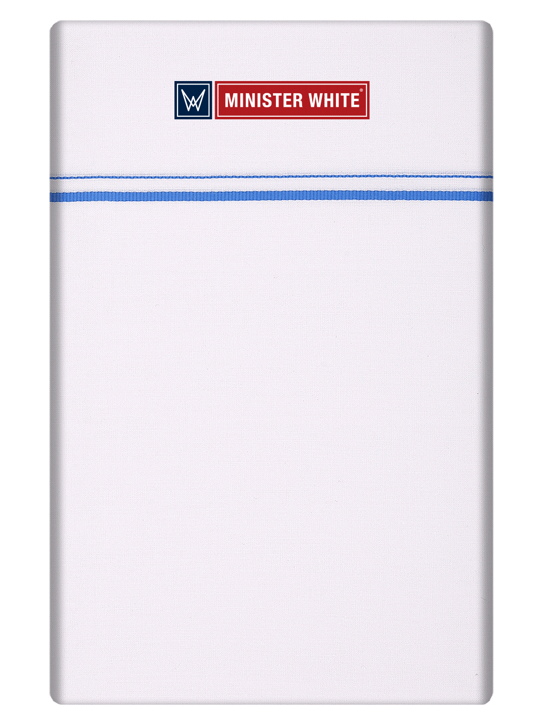 Mens Cotton White Double Layered Small Border Dhoti - Krishnadev by Minister White