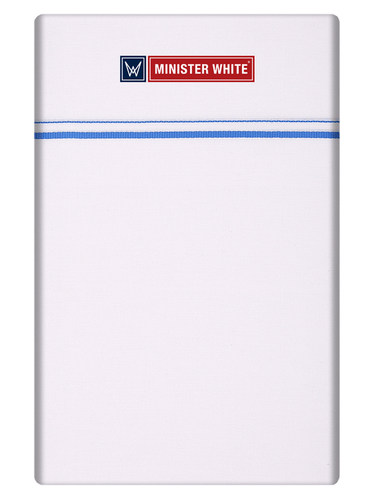 Mens Cotton White Double Layered Small Border Dhoti - Krishnadev by Minister White