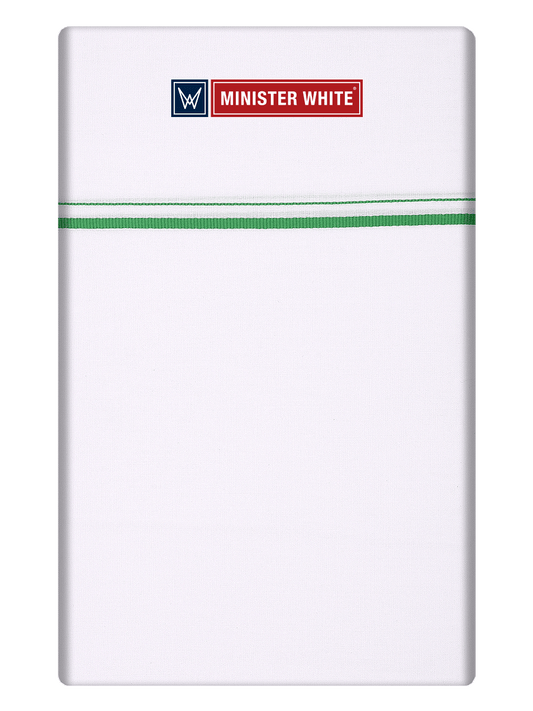 Mens Cotton White Single Layered Small Border Dhoti - Linth by Minister White