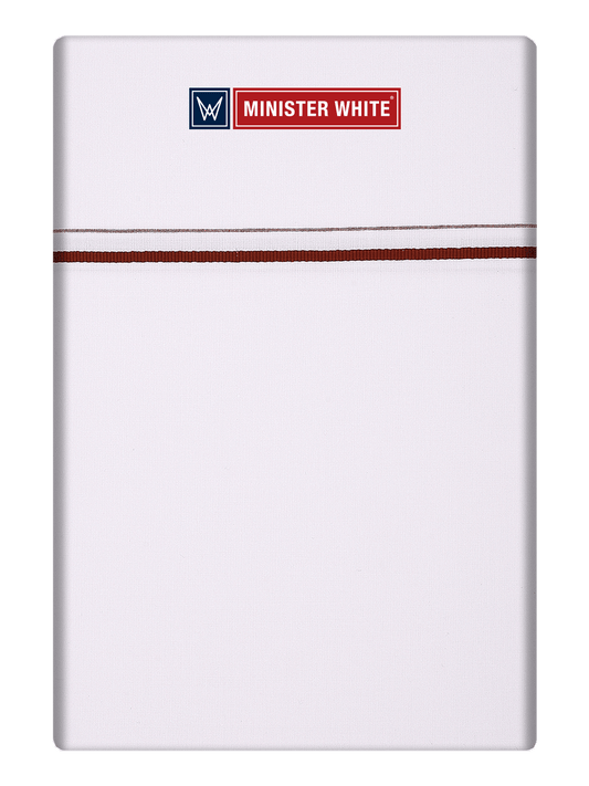 Mens Cotton White Single Layered Small Border Dhoti - Topol by Minister White