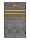 Mens Cotton Grey Colour Single Layered Dhoti with Gold Broder - Saagaram