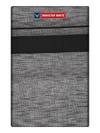 Mens Cotton Grey Colour Single Layered Dhoti with Black Broder - Saagaram