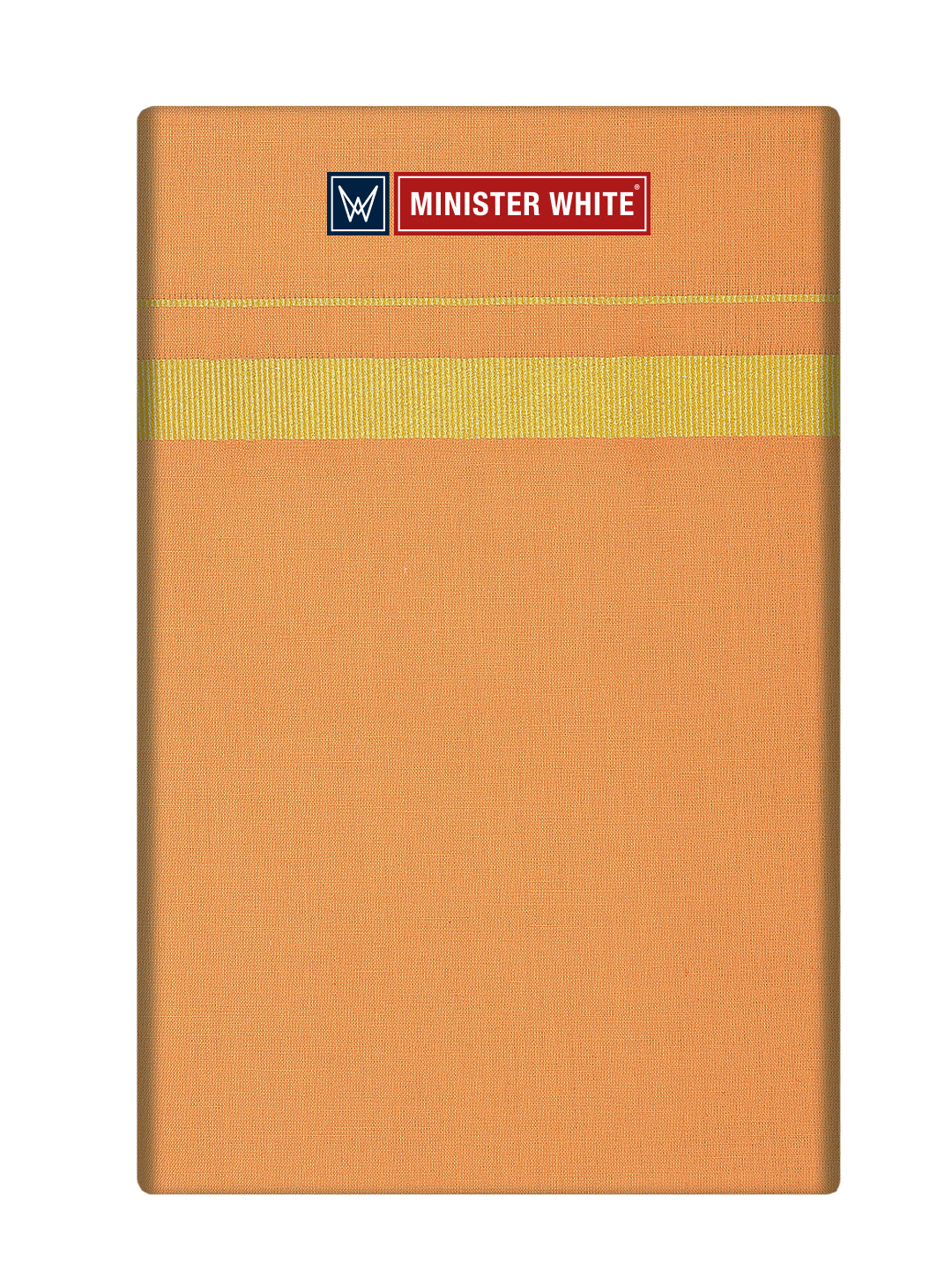 Mens Cotton Medium Kavi Color Single Layered Dhoti with Assorted Border - Vintage