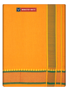 Men's Cotton Mambalam Panchakacham & Angavastram Set with Elegant Assorted Border Design River