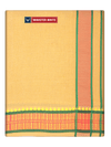Men's Cotton Light Kavi Panchakacham & Angavastram Set with Elegant Assorted Border Design River