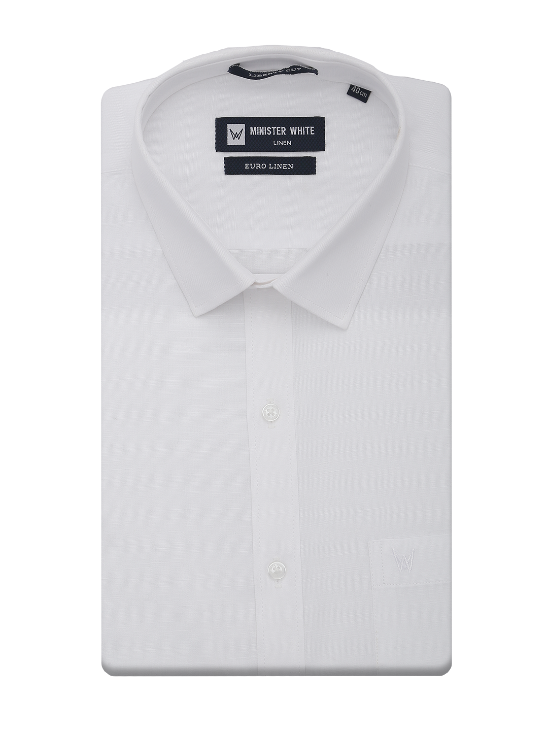 Mens Cotton Linen White Regular Fit Shirt Euro Linen