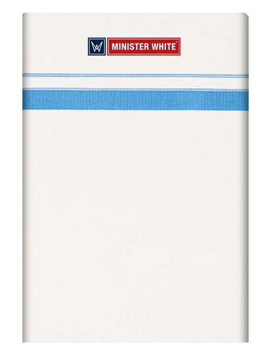 Mens Cotton White Single Layered with Big Border Dhoti - Jasper by Minister White