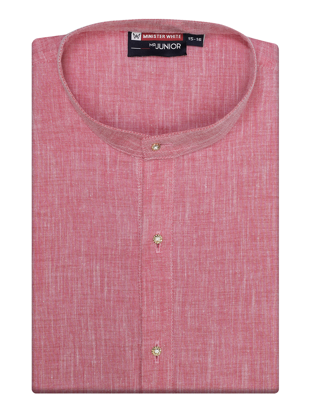 Boys Cotton Pink Kurta by Minister White