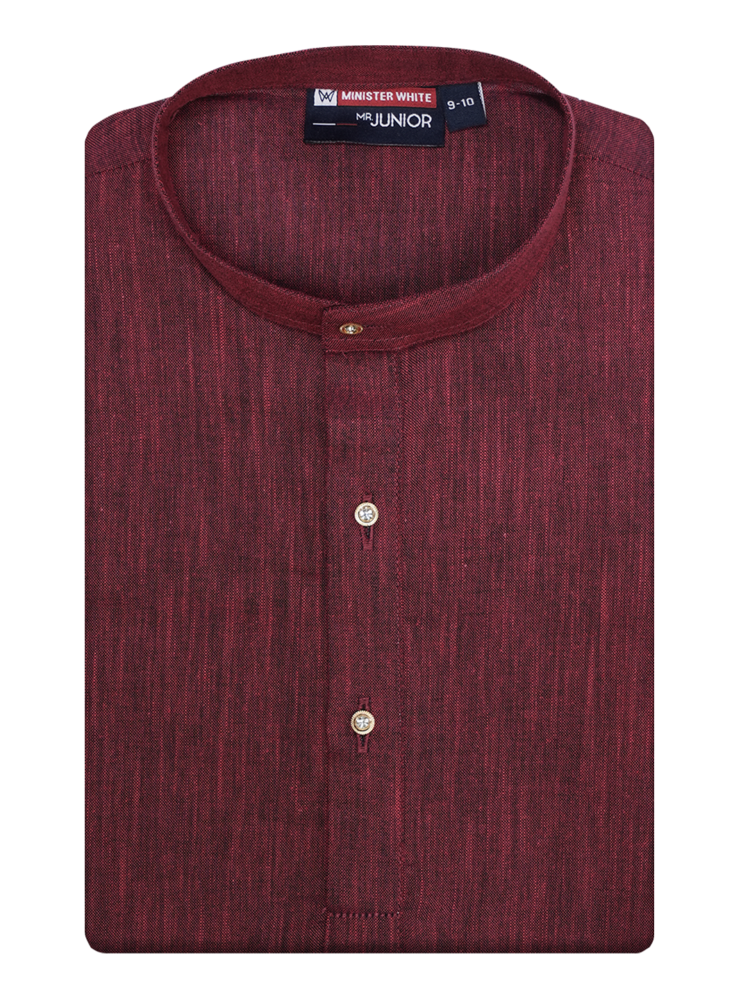 Boys Cotton Maroon Kurta by Minister White