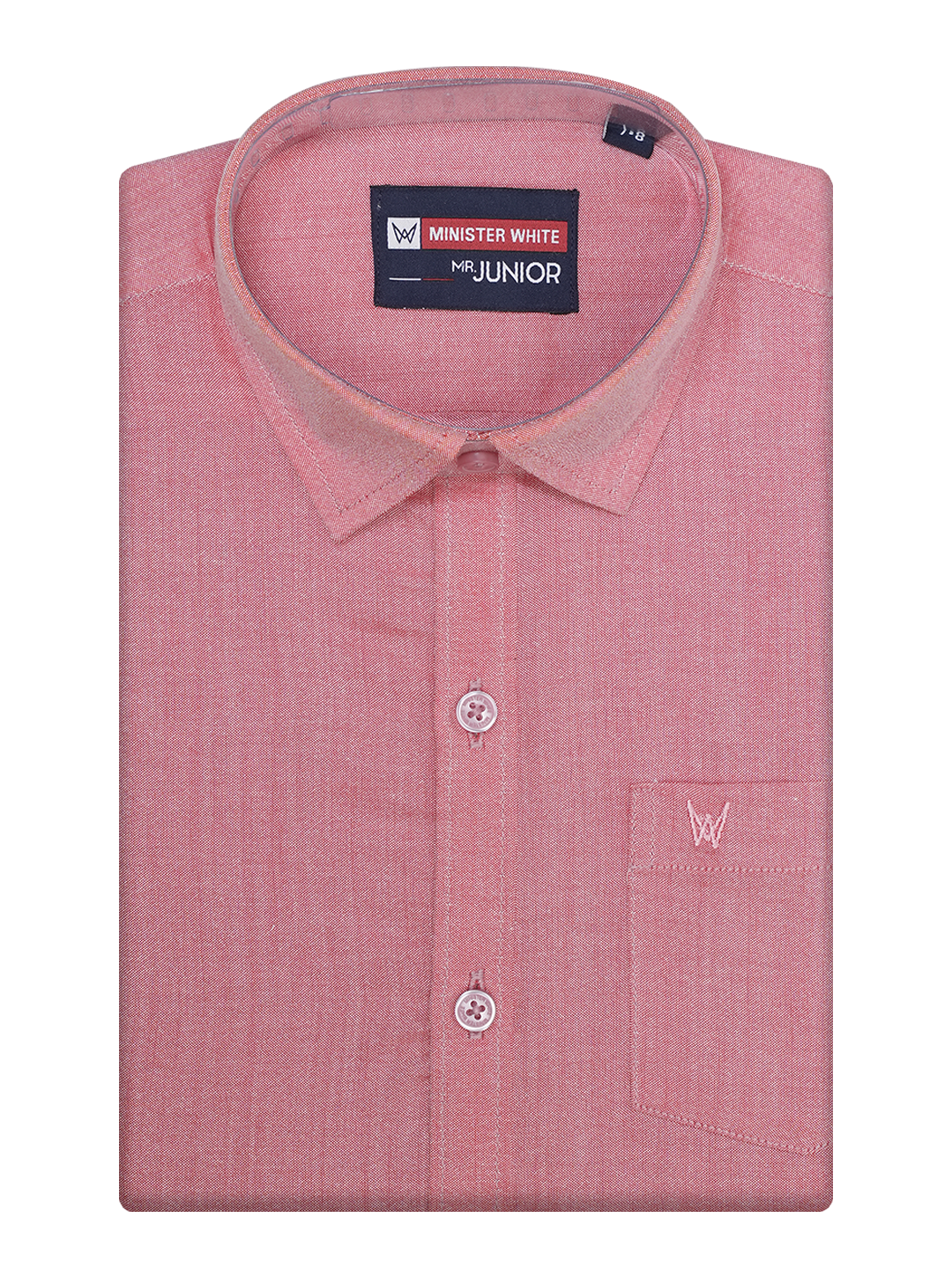 Boys Pink Half Sleeves Shirt by Minister White