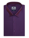 Mens Taffeta Relax Fit Violet Colour Shirt Zest