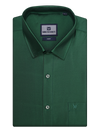 Mens Taffeta Relax Fit Dark Green Colour Shirt Zest