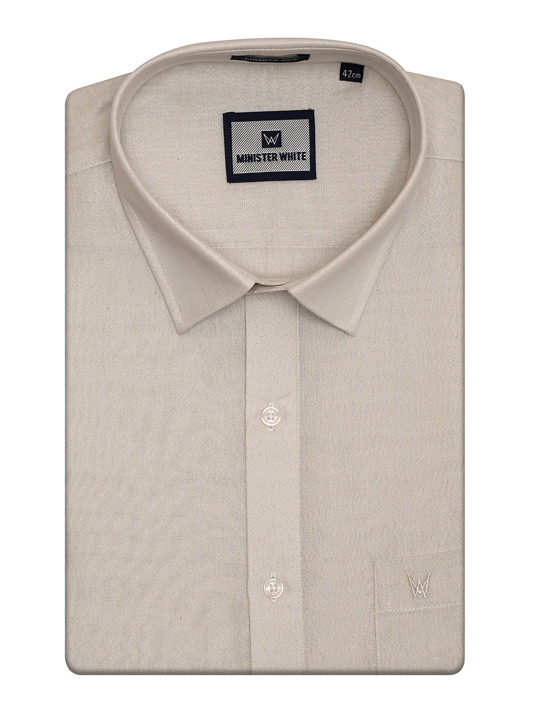 Mens Tissue Silver Shirt by Minister White