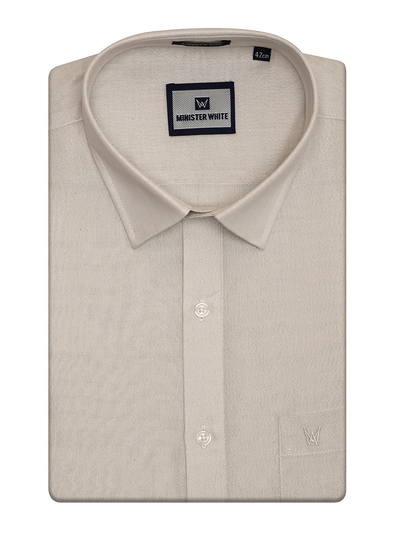 Mens Tissue Silver Shirt by Minister White