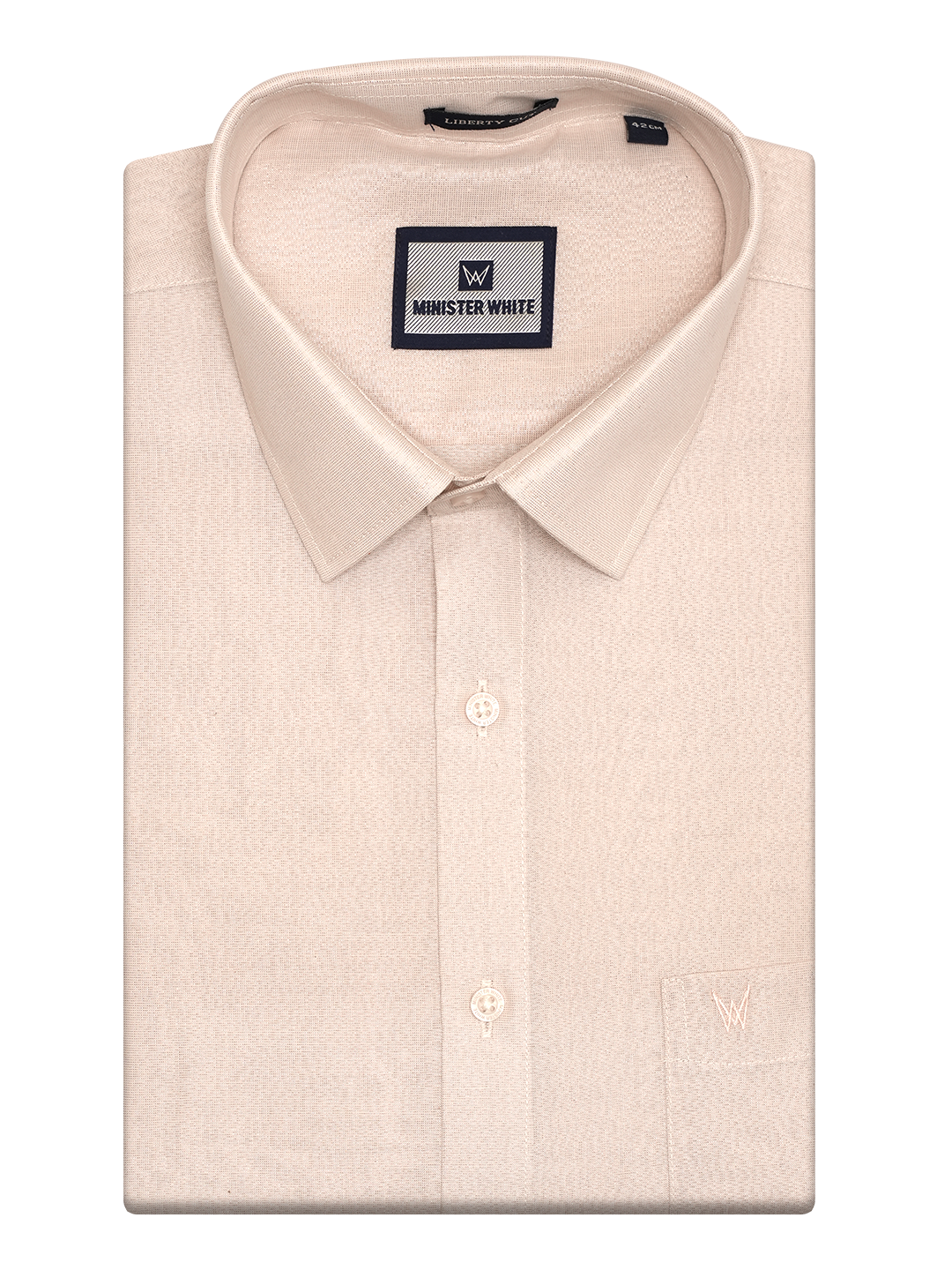 Mens Tissue Almond Shirt by Minister White