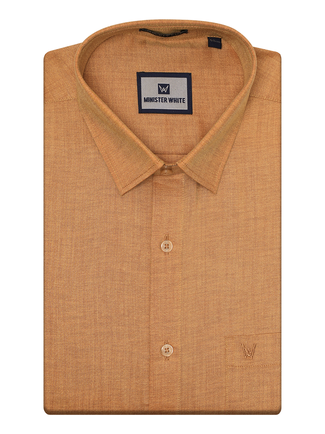 Mens Cotton Mustard Shirt by Minister White