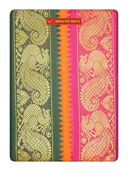 Orange Color Cotton Angavastram Towel Kaliyuga