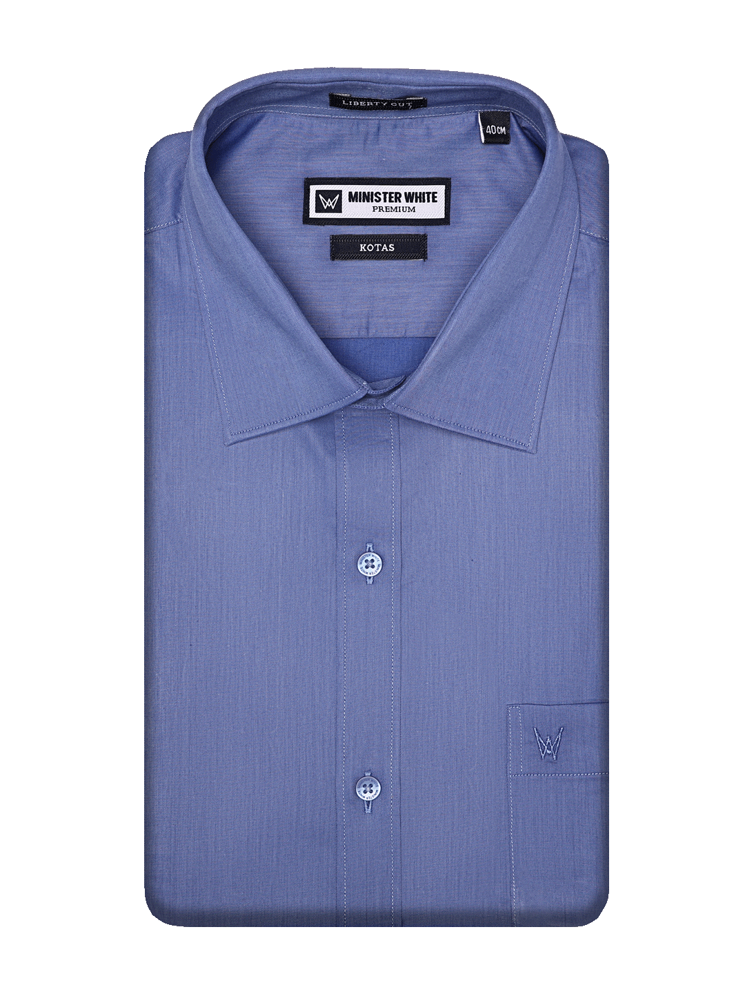 Men's Premium Cotton Regular Fit Dark Blue Shirt Kotas