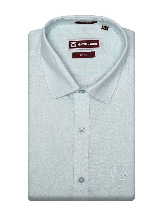 Men's Cotton Regular Fit Teal Shirt Kron