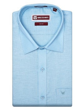 Men's Cotton Regular Fit Blue Shirt Kron