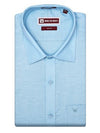 Men's Cotton Regular Fit Blue Shirt Kron