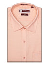 Men's Cotton Regular Fit Light Peach Shirt Kron