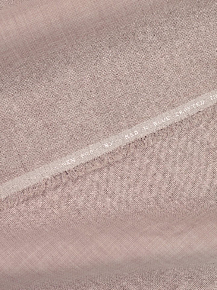 Mens Plain Cotton Linen Taupe Color Shirting Linen Leaf