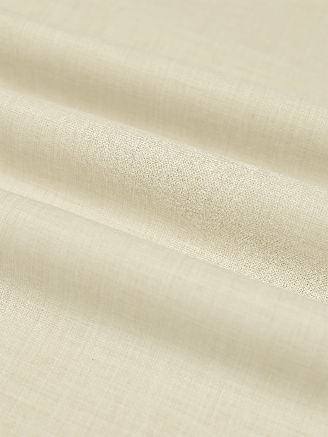 Mens Plain Cotton Linen Half White Color Shirting Linen Leaf
